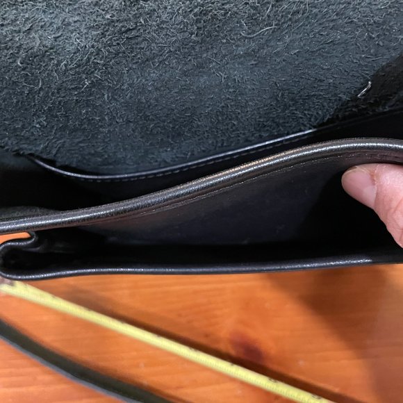 Vintage Coach Legacy Station Handbag black leather shoulder/cross body bag - Picture 8 of 8